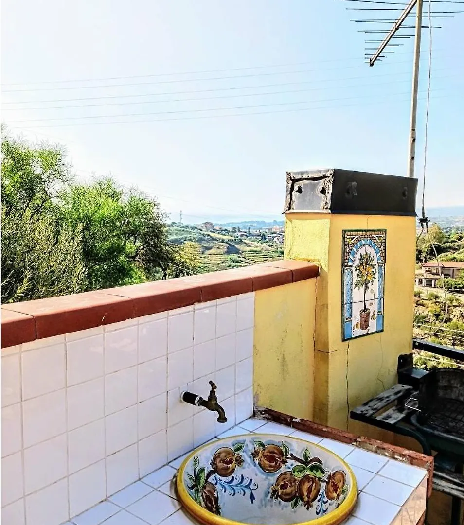Flat With Panoramic Terrace And Private Pool Mt5X3 Apartment Taormina 0*,